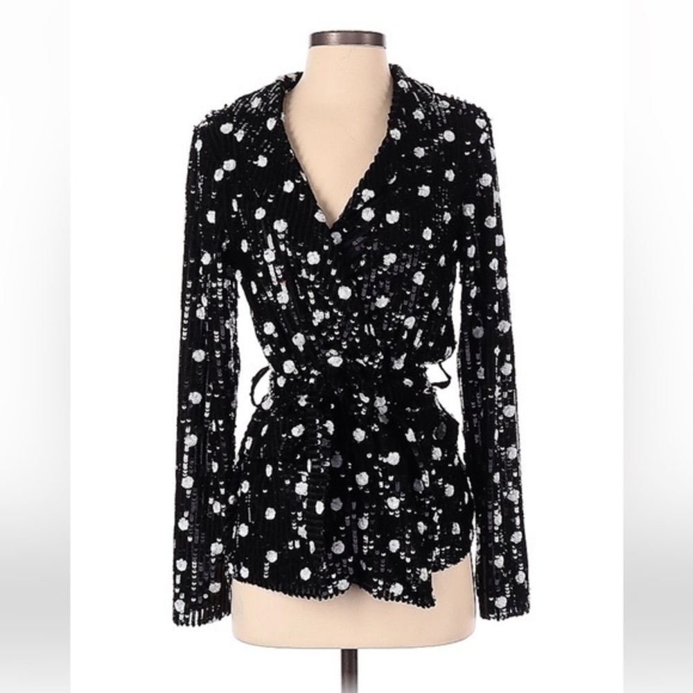 NWT House of Harlow x Revolve Polka Dot Sequin Blazer - Picture 2 of 9